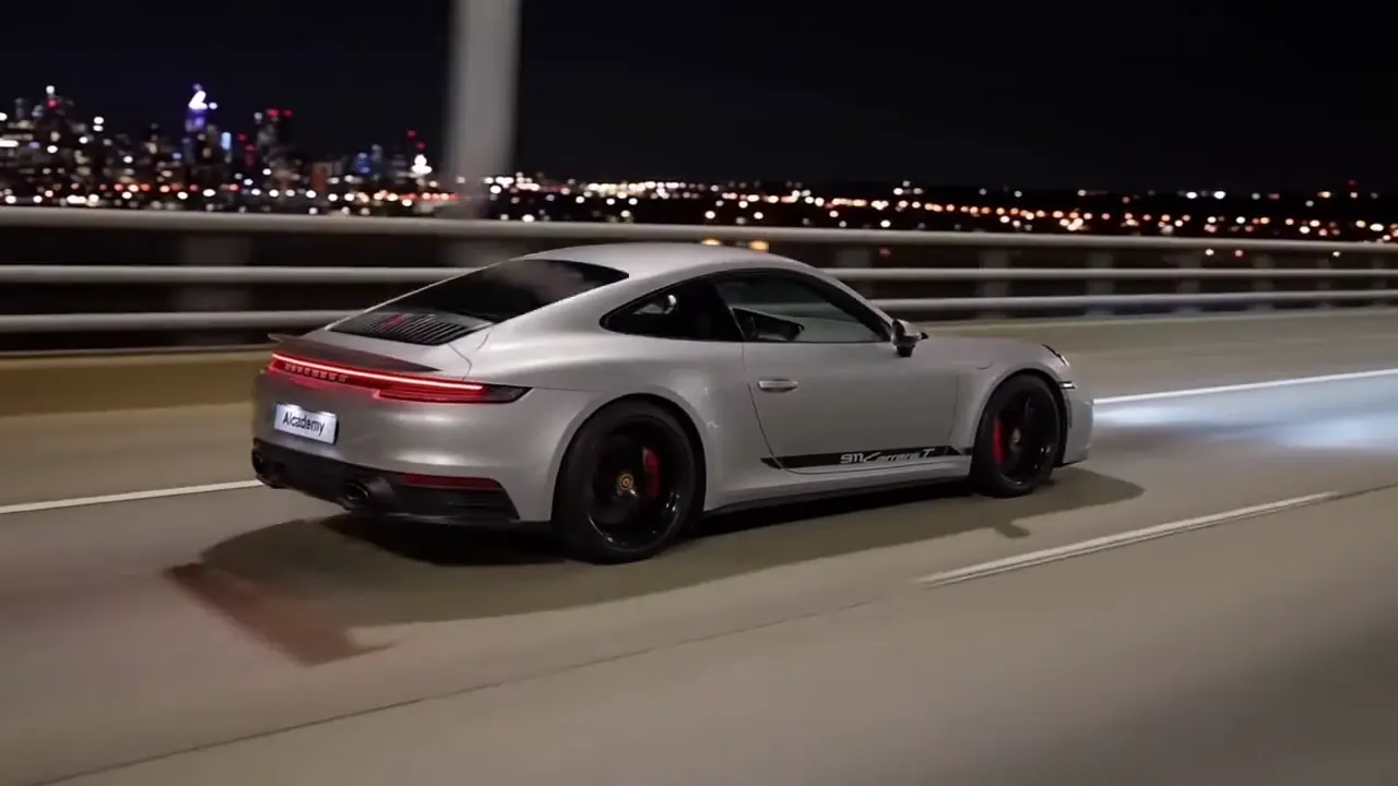 Night reveal from the Toy Car to Real Car transition video